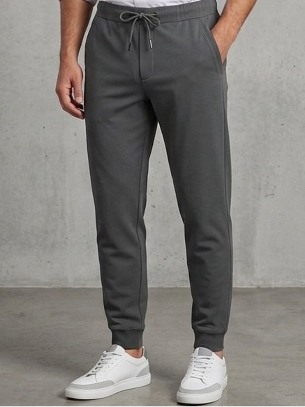 Goodfellow & Co Gray Jogger Slacks, Men’s Size Medium, Drawstring Waist Pockets